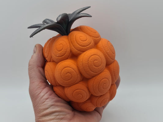 3D Printed One Piece Devil Fruit with stand - Chop-Chop - Bara Bara No Mi - Buggy's Fruit