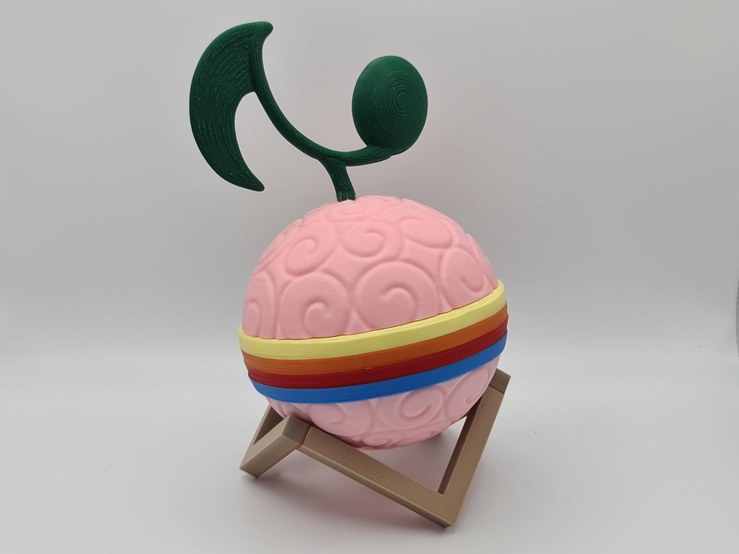 3D Printed One Piece Devil Fruit with stand - Sing-Sing - Uta Uta no Mi - Uta's Fruit