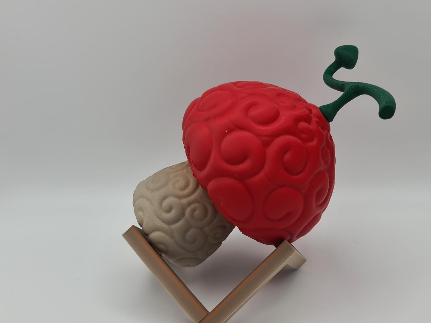 3D Printed One Piece Devil Fruit with stand - Human-Human - Hito Hito no Mi - Tony Tony Chopper's Fruit