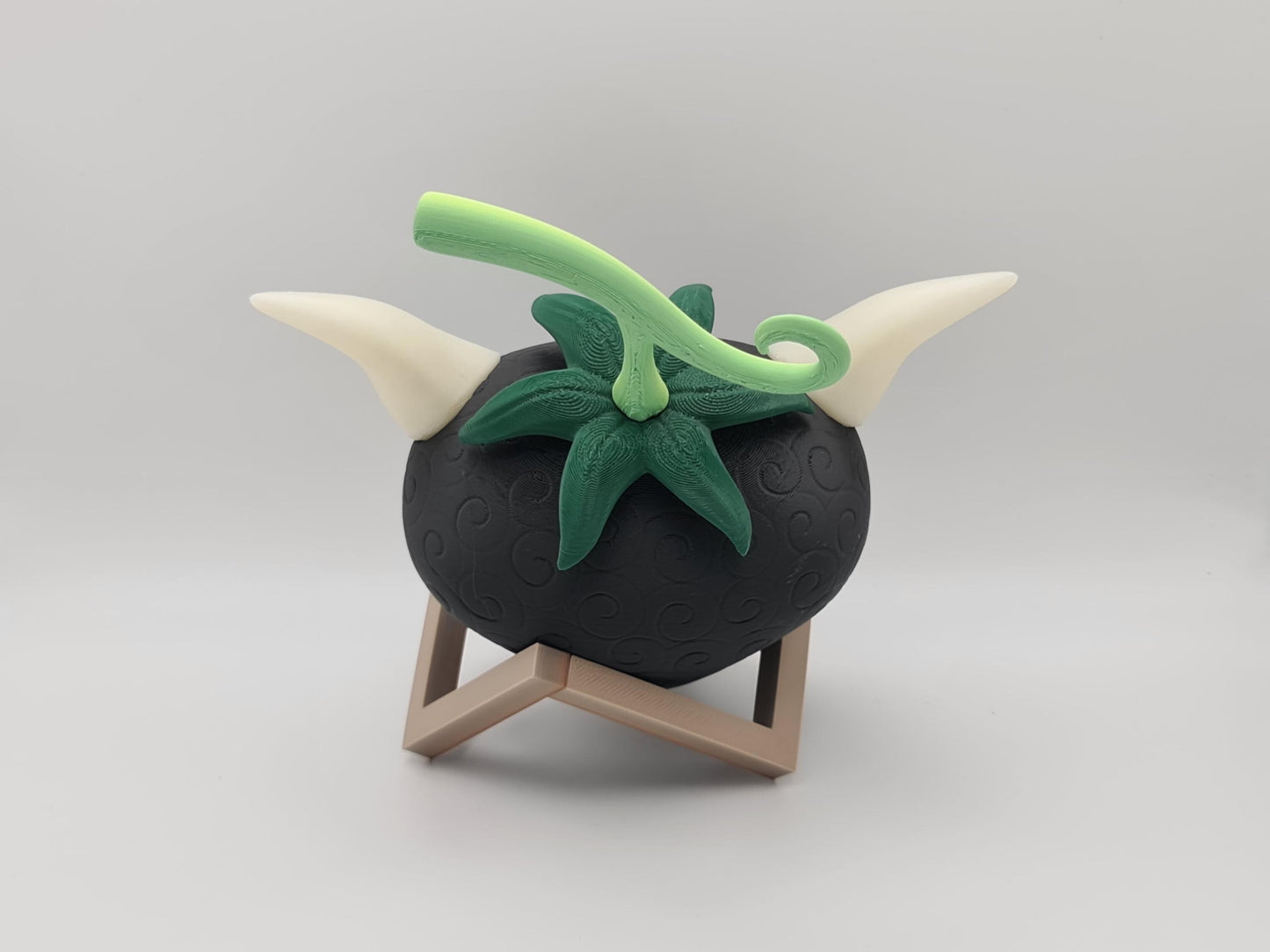 3D Printed One Piece Devil Fruit with stand - Ox-Ox Fruit, Bison Form - Ushi Ushi no Mi, Model: Bison - Dalton's Fruit