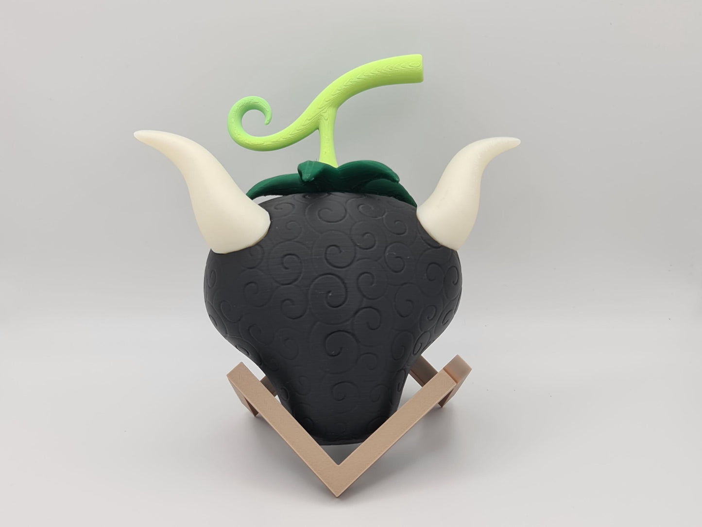 3D Printed One Piece Devil Fruit with stand - Ox-Ox Fruit, Bison Form - Ushi Ushi no Mi, Model: Bison - Dalton's Fruit