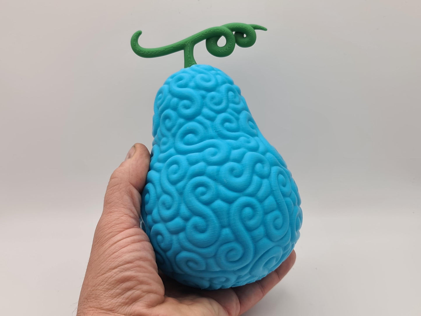 3D Printed One Piece Devil Fruit with stand - Tremor-Tremor/Quake-Quake - Gura Gura no Mi - Edward Newgate & Marshall D. Teach Fruit