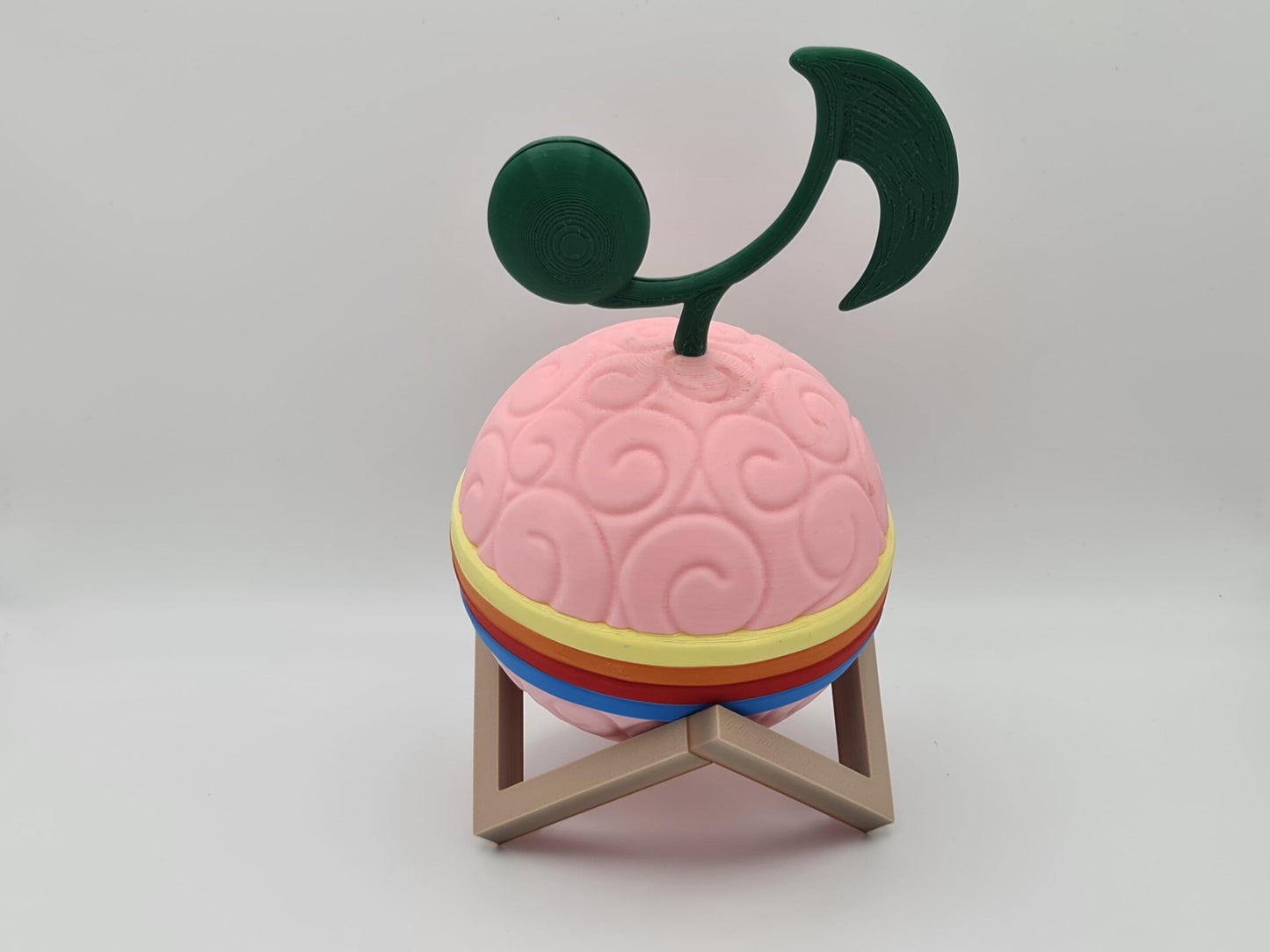 3D Printed One Piece Devil Fruit with stand - Sing-Sing - Uta Uta no Mi - Uta's Fruit