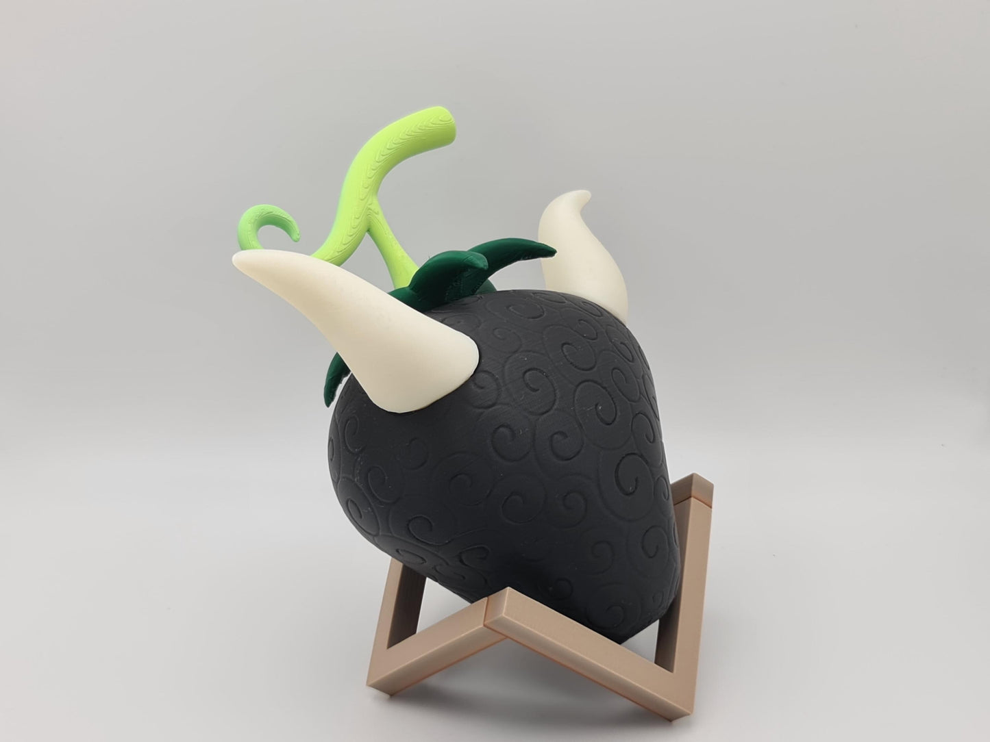 3D Printed One Piece Devil Fruit with stand - Ox-Ox Fruit, Bison Form - Ushi Ushi no Mi, Model: Bison - Dalton's Fruit