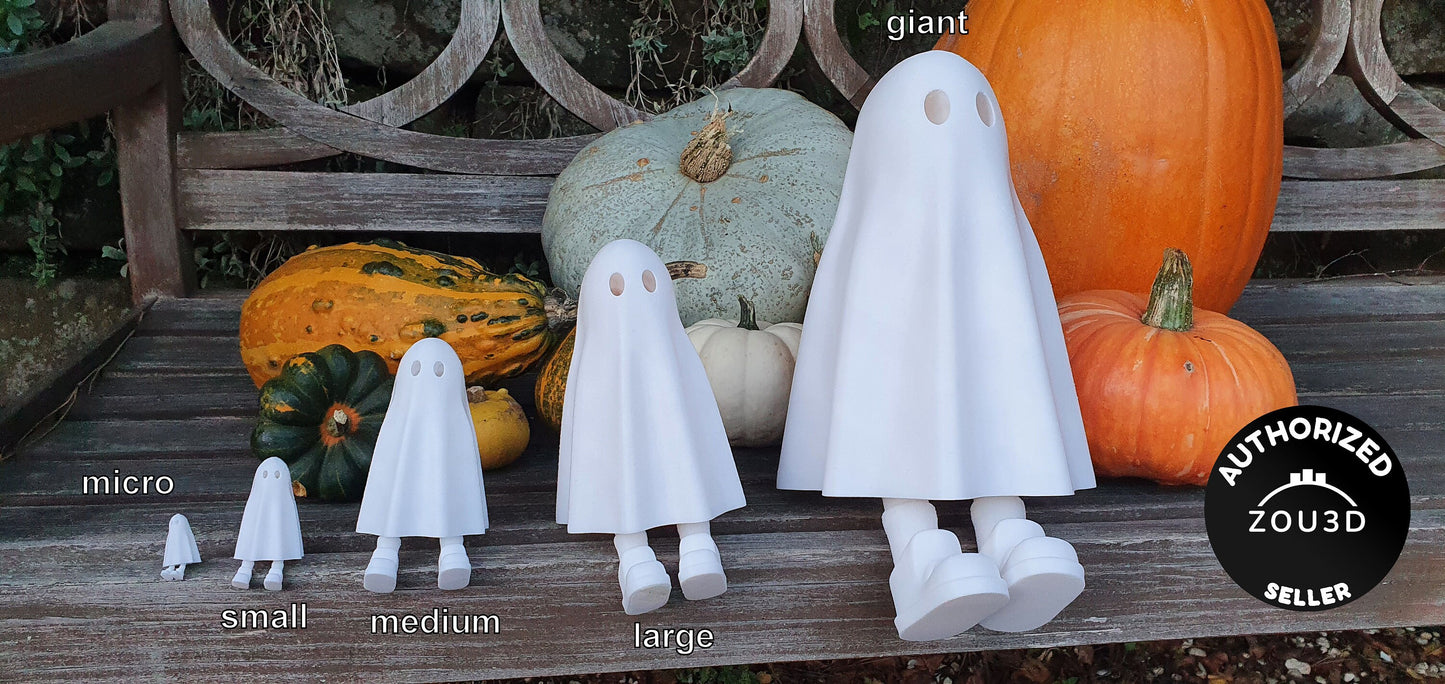 Cute Halloween Zou Ghost with Hidden Legs (as seen on tik tok) - Now with Sunglasses!