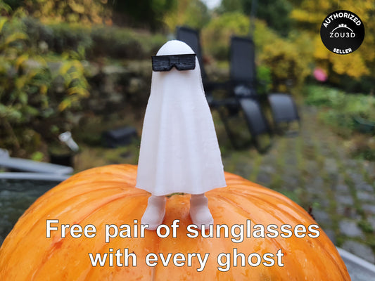 Cute Halloween Zou Ghost with Hidden Legs (as seen on tik tok) - Now with Sunglasses!