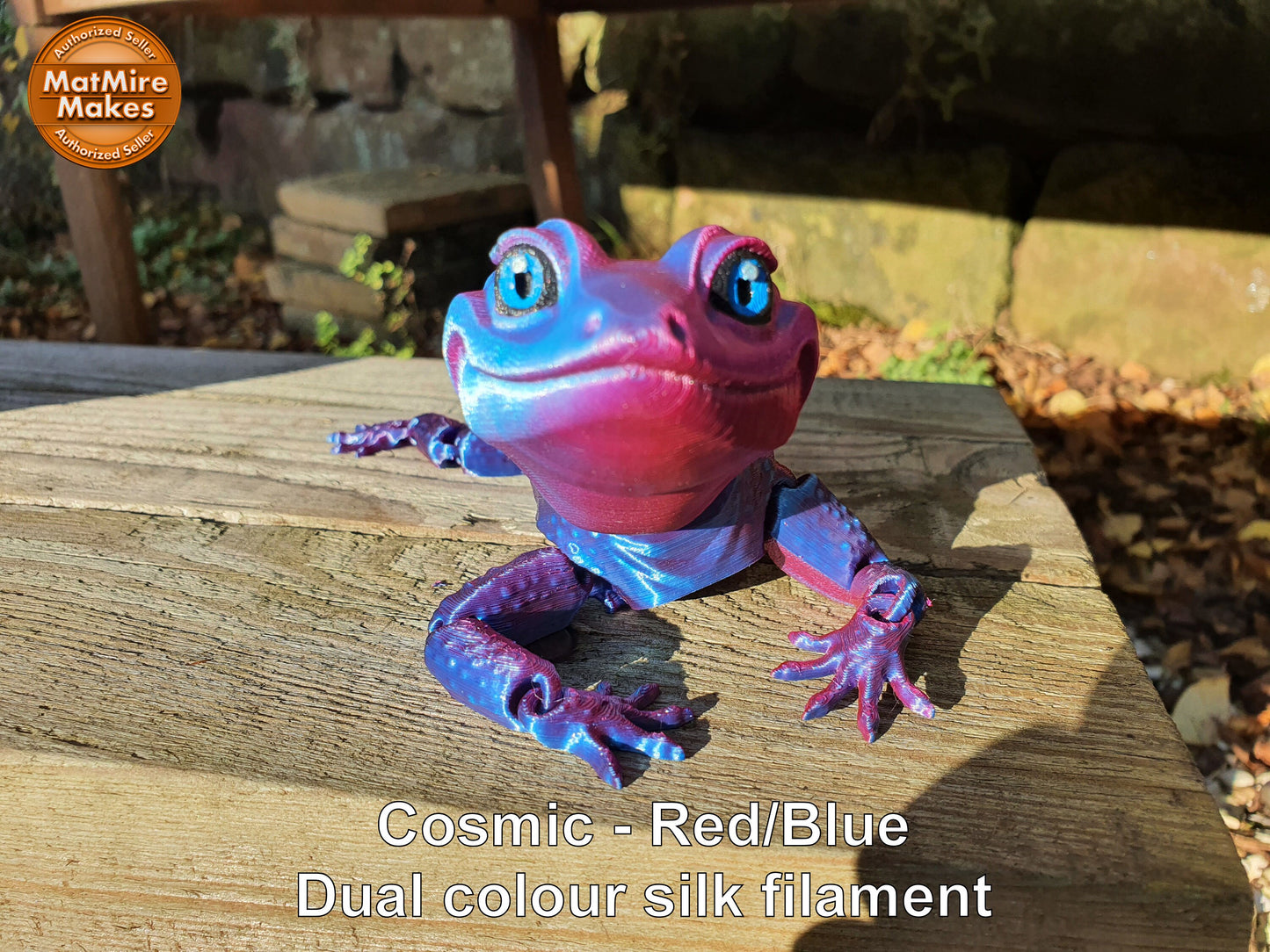 Leopard Gecko - Articulated Flexible 3D Print - Professionally Hand painted finishing details, can be printed any colour you like!