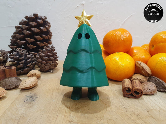 Cute Christmas Tree with hidden legs - 3D printed model