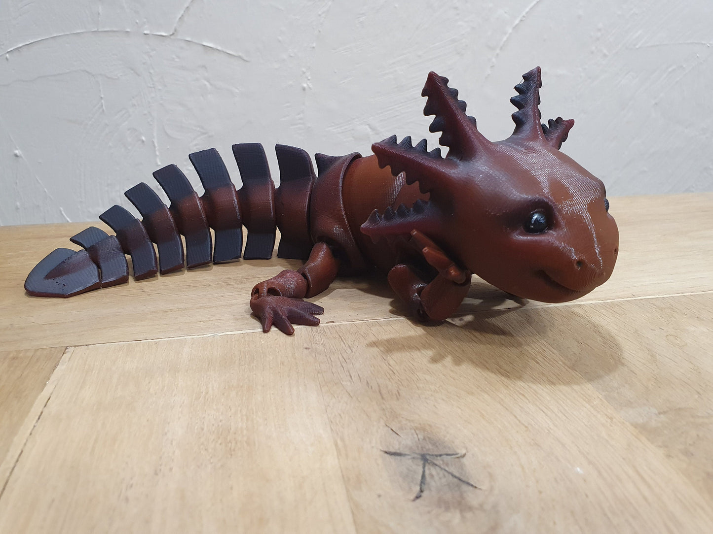 Adorable Axolotl -  Articulated Flexible 3D Print. Professionally Hand painted finishing details