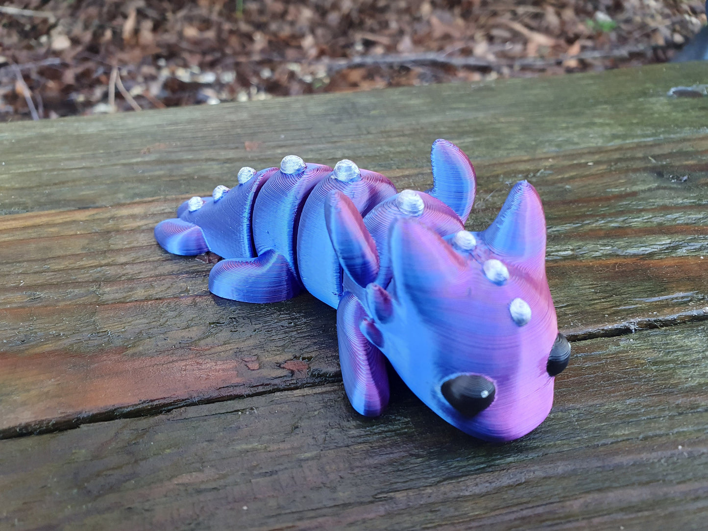 Cute Baby Dragon - Articulated Flexible 3D Print. Professionally Hand painted finishing details