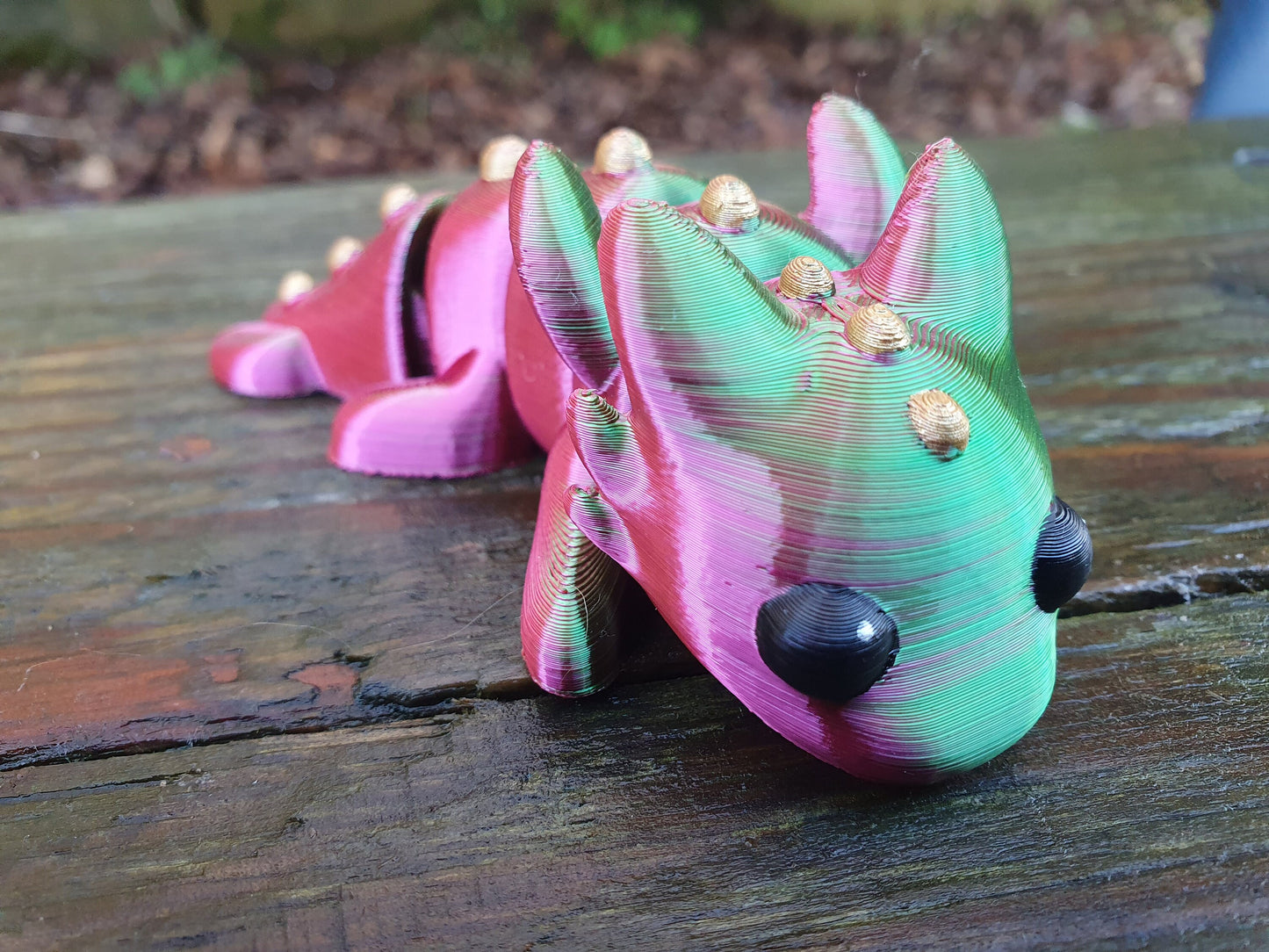 Cute Baby Dragon - Articulated Flexible 3D Print. Professionally Hand painted finishing details