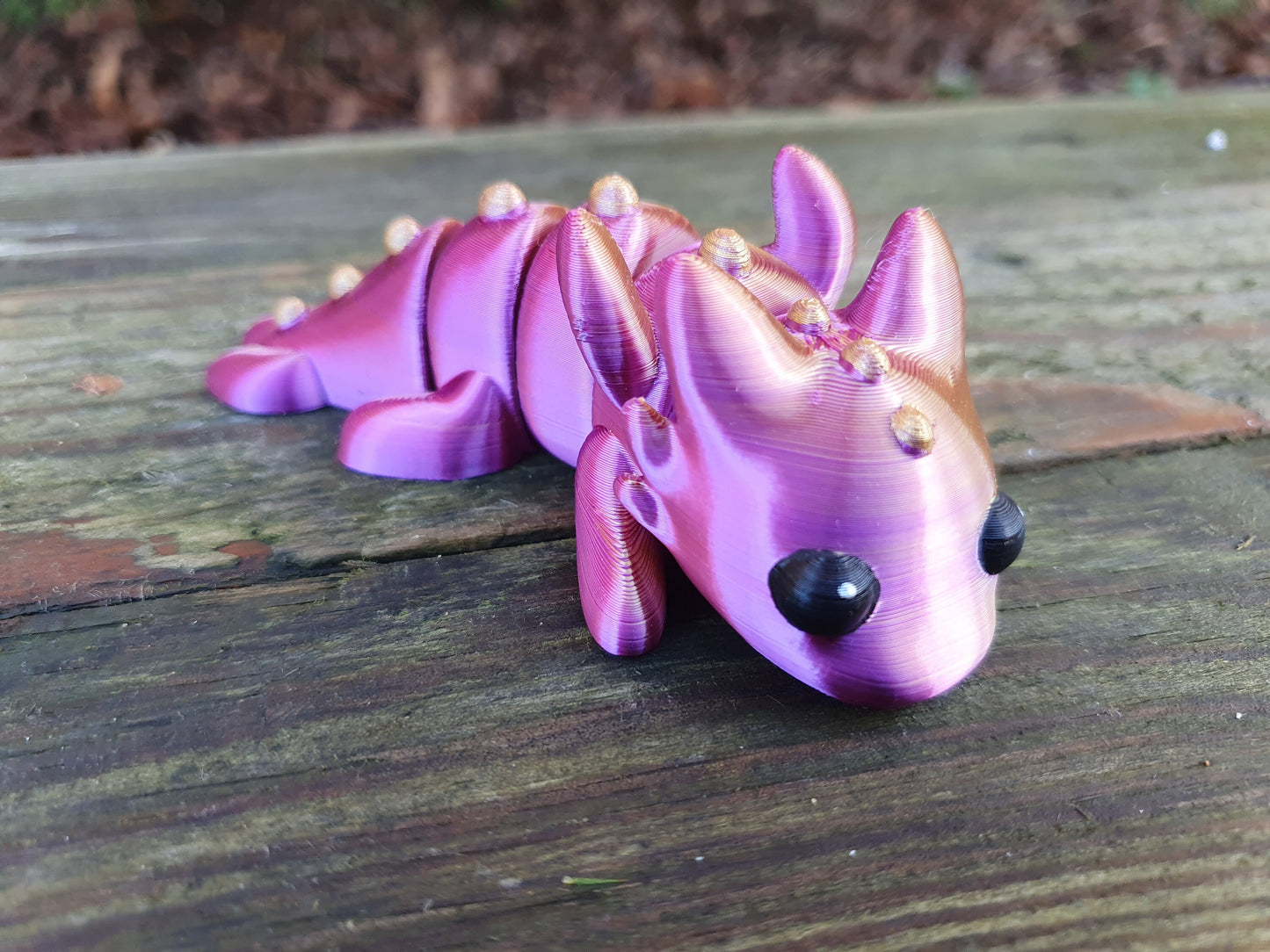 Cute Baby Dragon - Articulated Flexible 3D Print. Professionally Hand painted finishing details