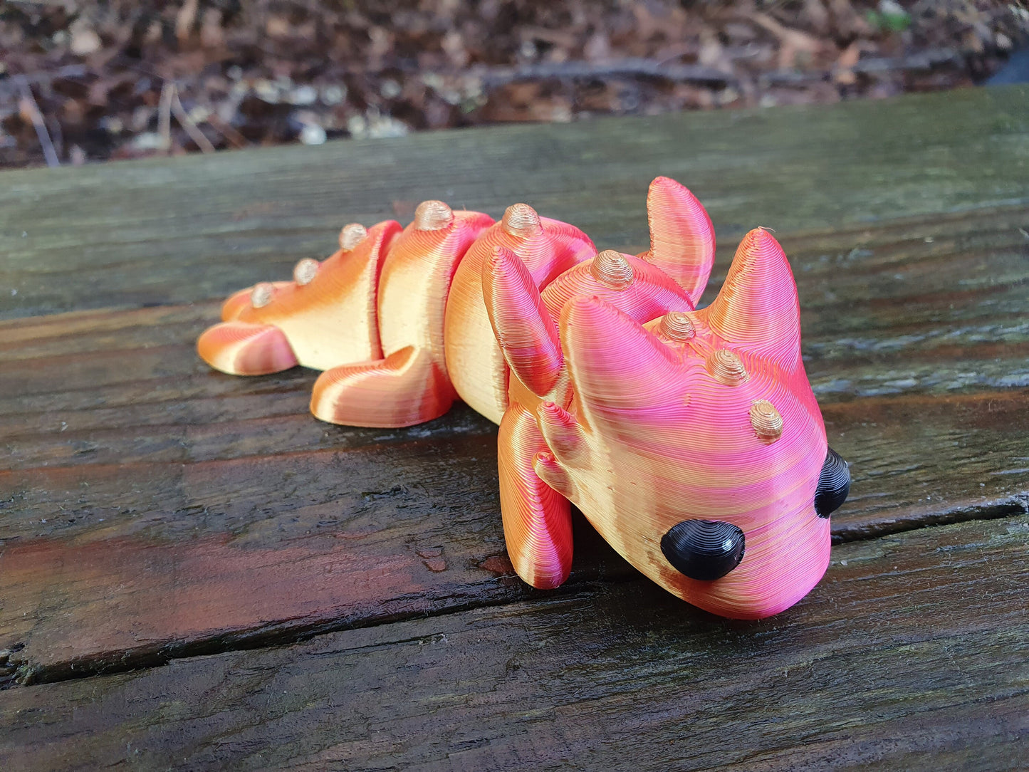 Cute Baby Dragon - Articulated Flexible 3D Print. Professionally Hand painted finishing details