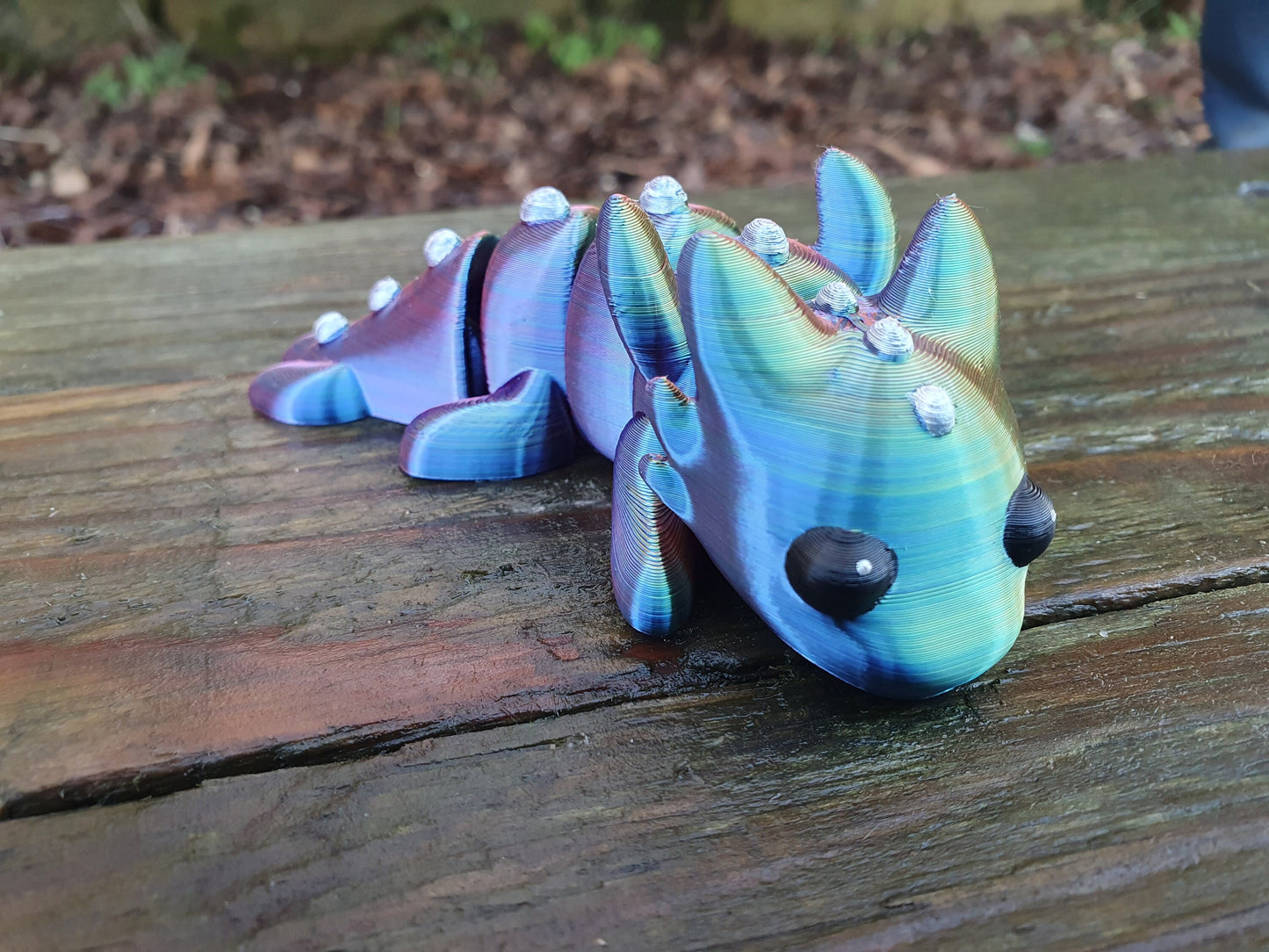 Cute Baby Dragon - Articulated Flexible 3D Print. Professionally Hand painted finishing details