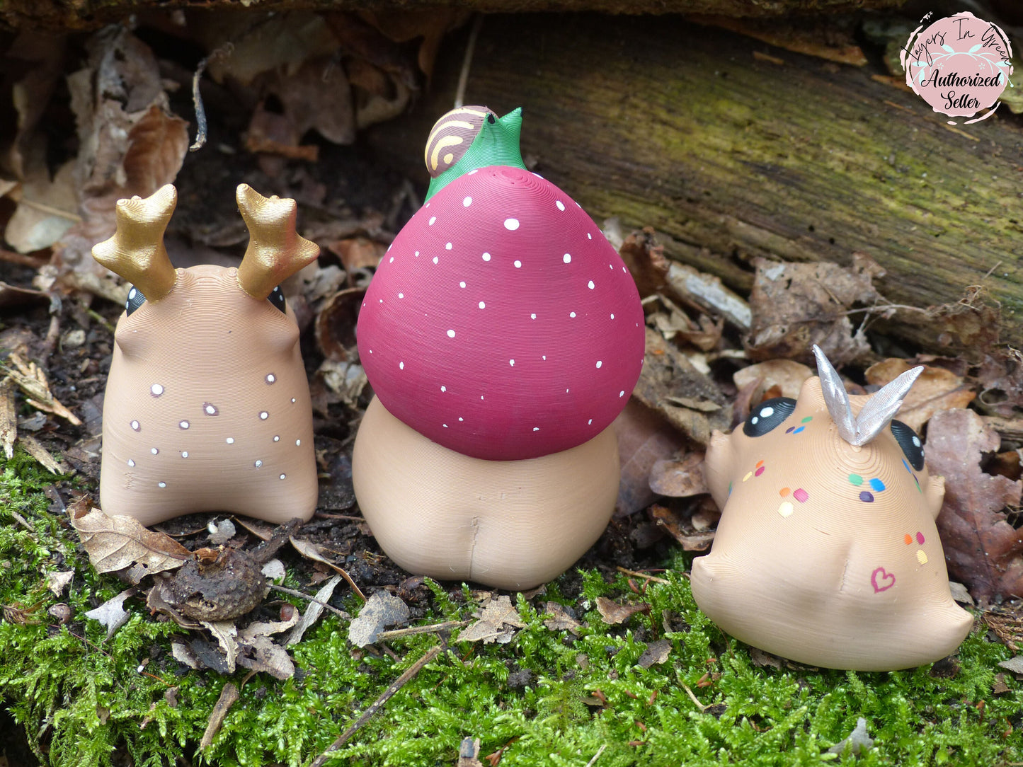 Forest Butt Spirits Set -  Hand painted 3D Prints - Professionally Hand painted finishing details