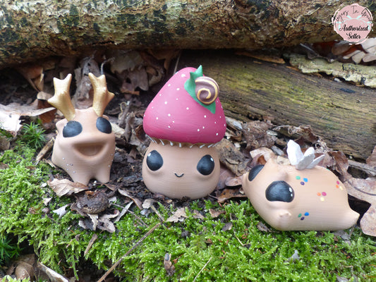 Forest Butt Spirits Set -  Hand painted 3D Prints - Professionally Hand painted finishing details
