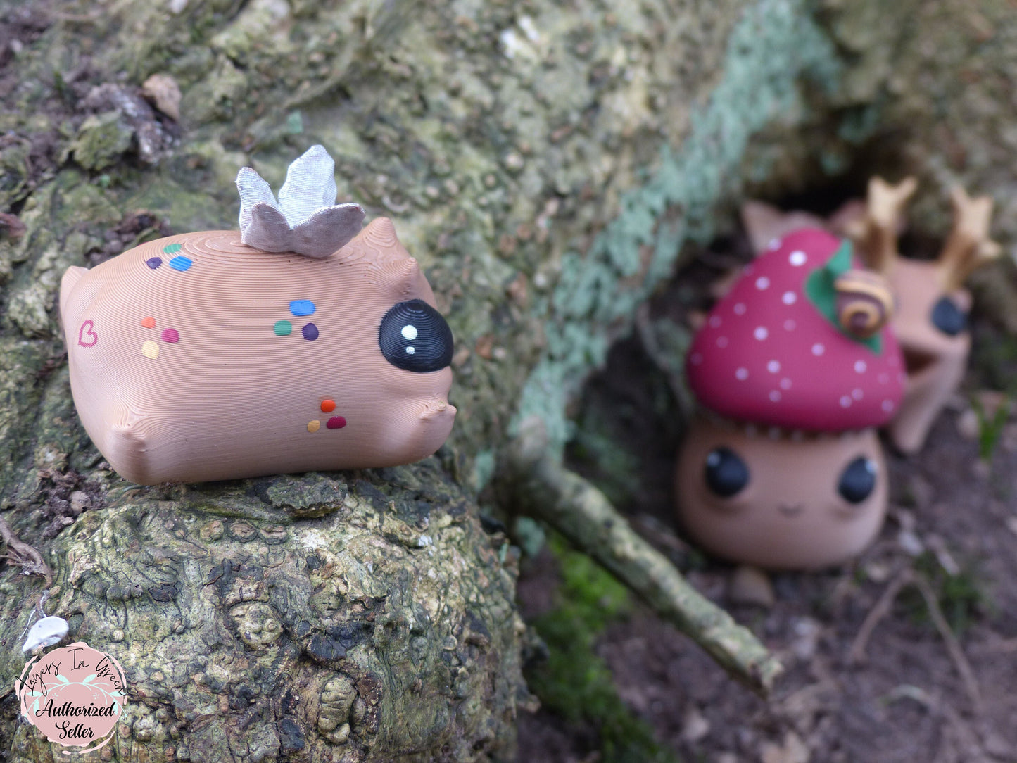 Forest Butt Spirits Set -  Hand painted 3D Prints - Professionally Hand painted finishing details