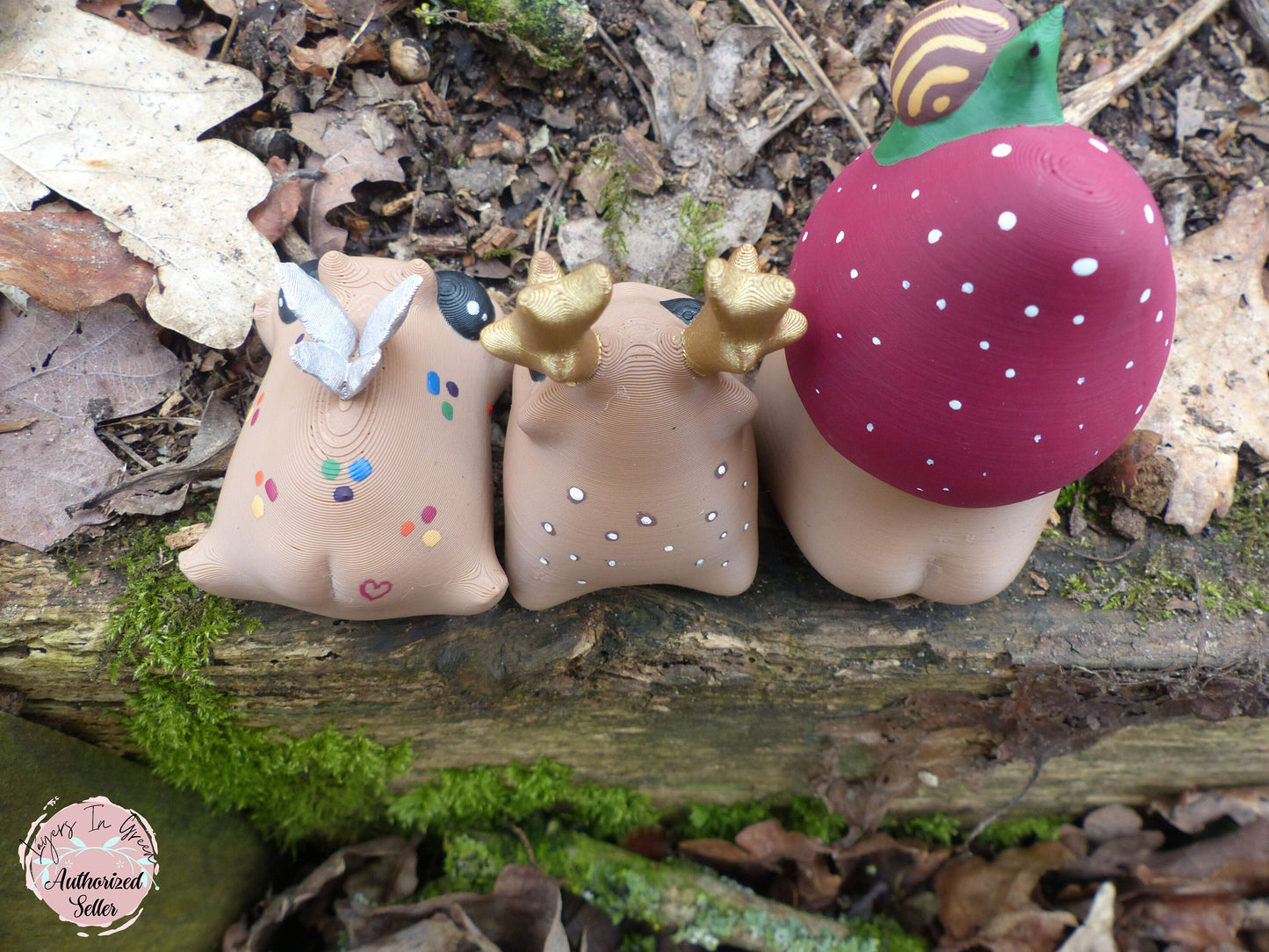 Forest Butt Spirits Set -  Hand painted 3D Prints - Professionally Hand painted finishing details