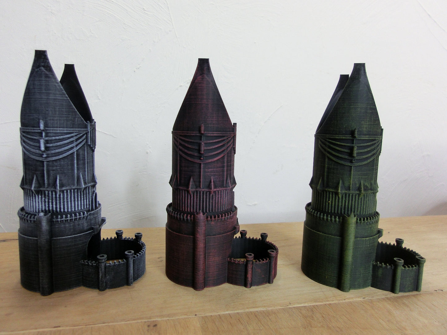 Pocket Barad-dur dice tower 3D Printed - lord of the rings - compatible with regular D20 size and below