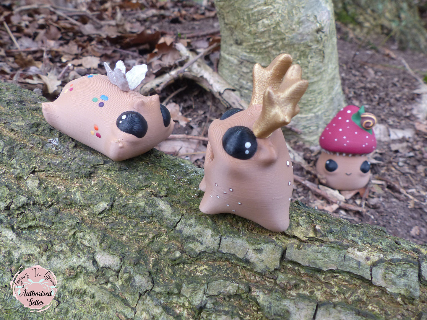 Forest Butt Spirits Set -  Hand painted 3D Prints - Professionally Hand painted finishing details