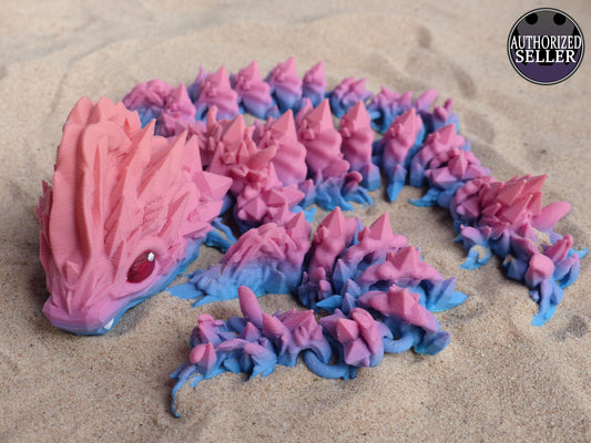 Large Baby Jellyfish Dragon by Cinderwing3D -  Articulated Flexible 3D Print - Professionally Hand painted finishing details