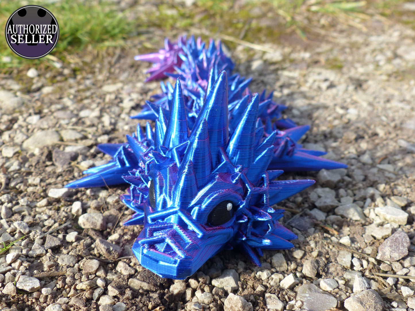 Large Baby Void Sea Dragon by Cinderwing3D -  Articulated Flexible 3D Print - Professionally Hand painted finishing details