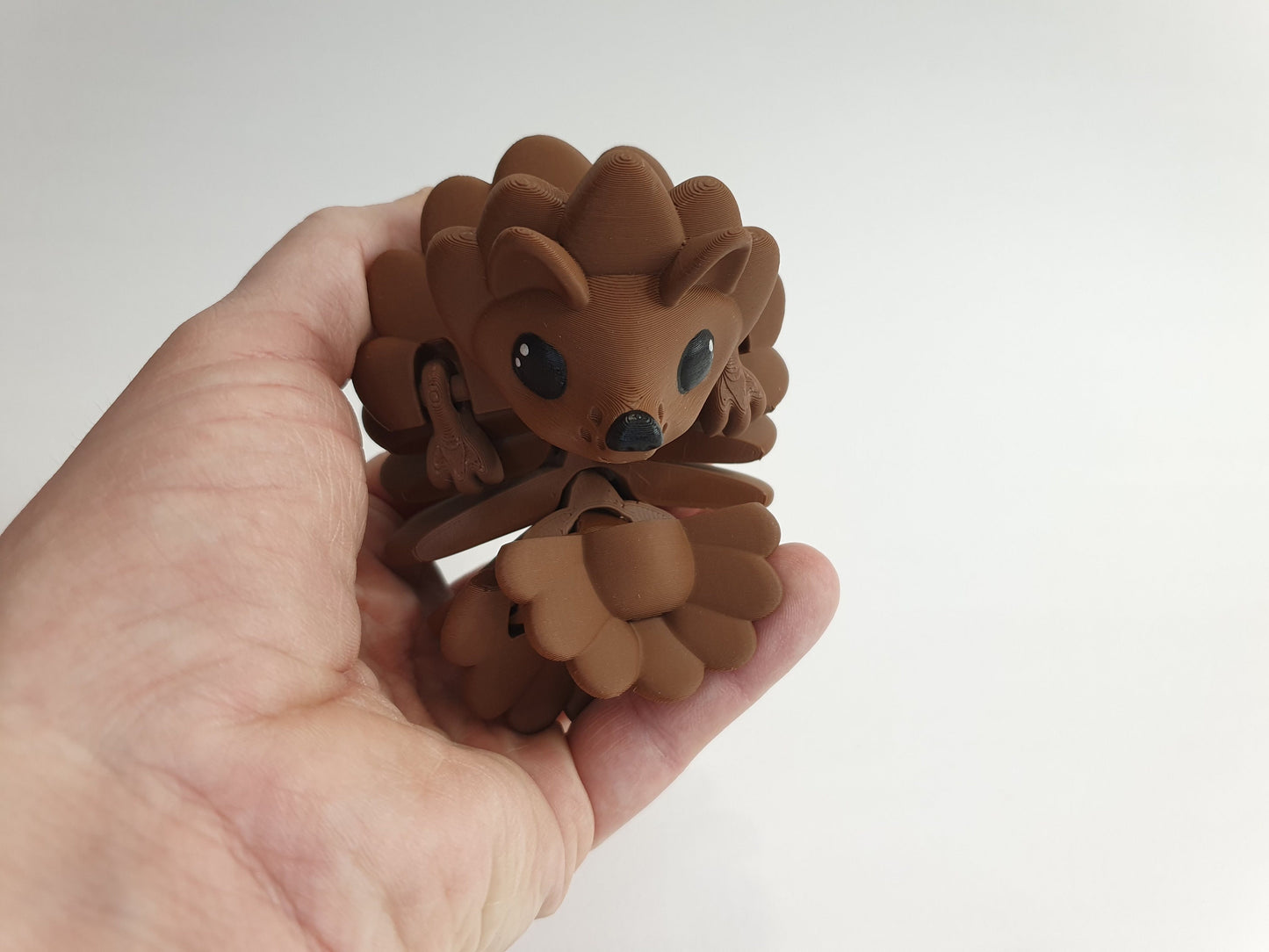 Cute Hedgehog - Articulated Flexible 3D Print. Professionally Hand painted finishing details- can print in any colour you like