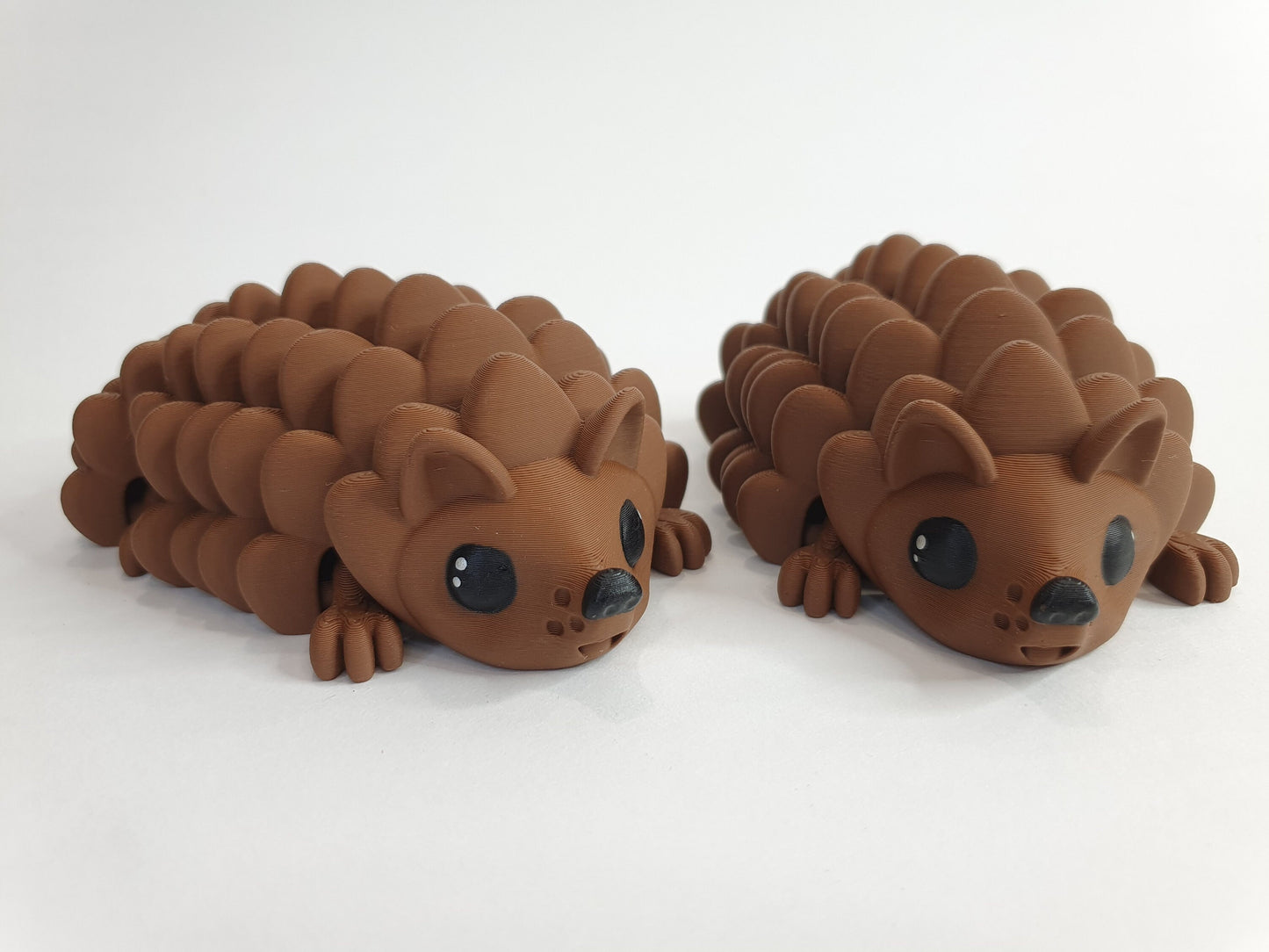 Cute Hedgehog - Articulated Flexible 3D Print. Professionally Hand painted finishing details- can print in any colour you like