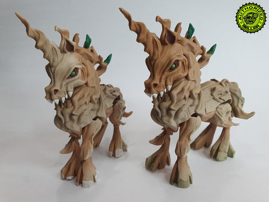 Elden Woods Unicorn - Articulated Flexible 3D Print. Professionally Hand painted finishing details- can print in any colour you like