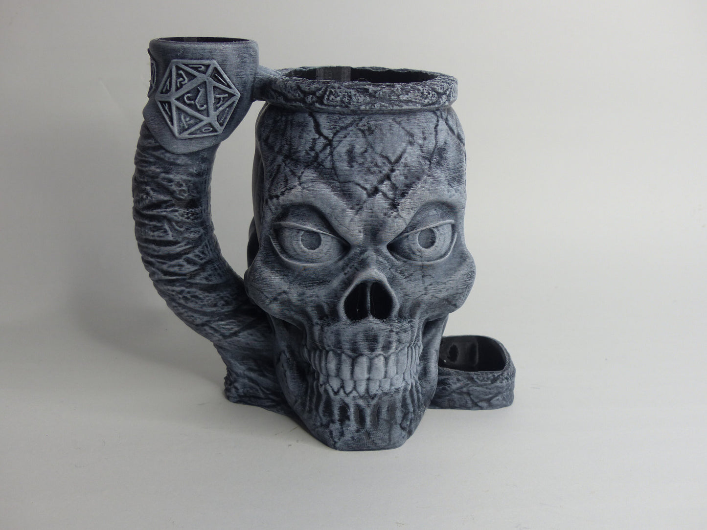 Skull Can Cosy/Cozy DnD Dice Tower - 3D printed and hand painted - Can be personalised!