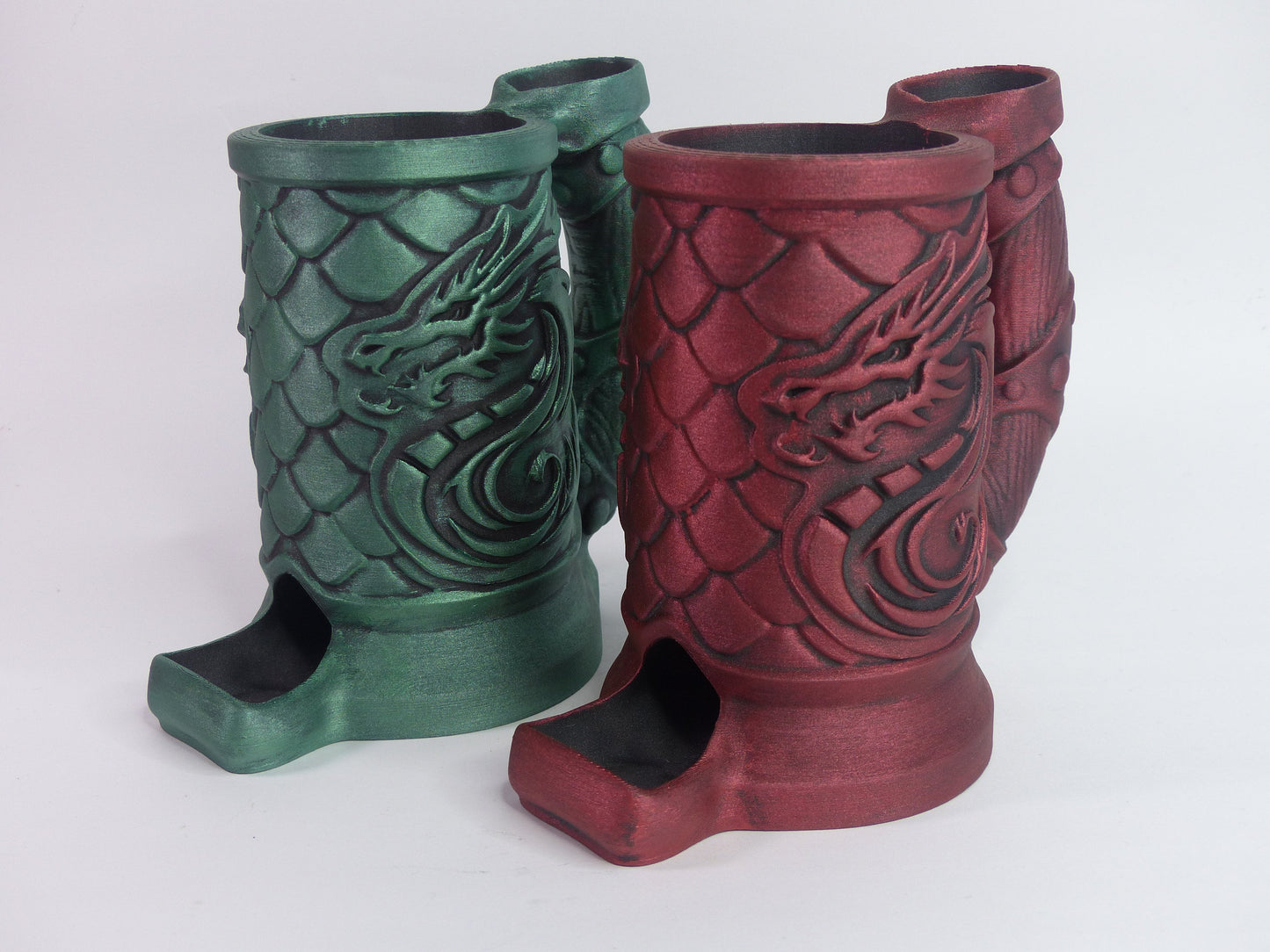 Dragon Crest Can Cosy/Cozy DnD Dice Tower - 3D printed and hand painted - Can be personalised!